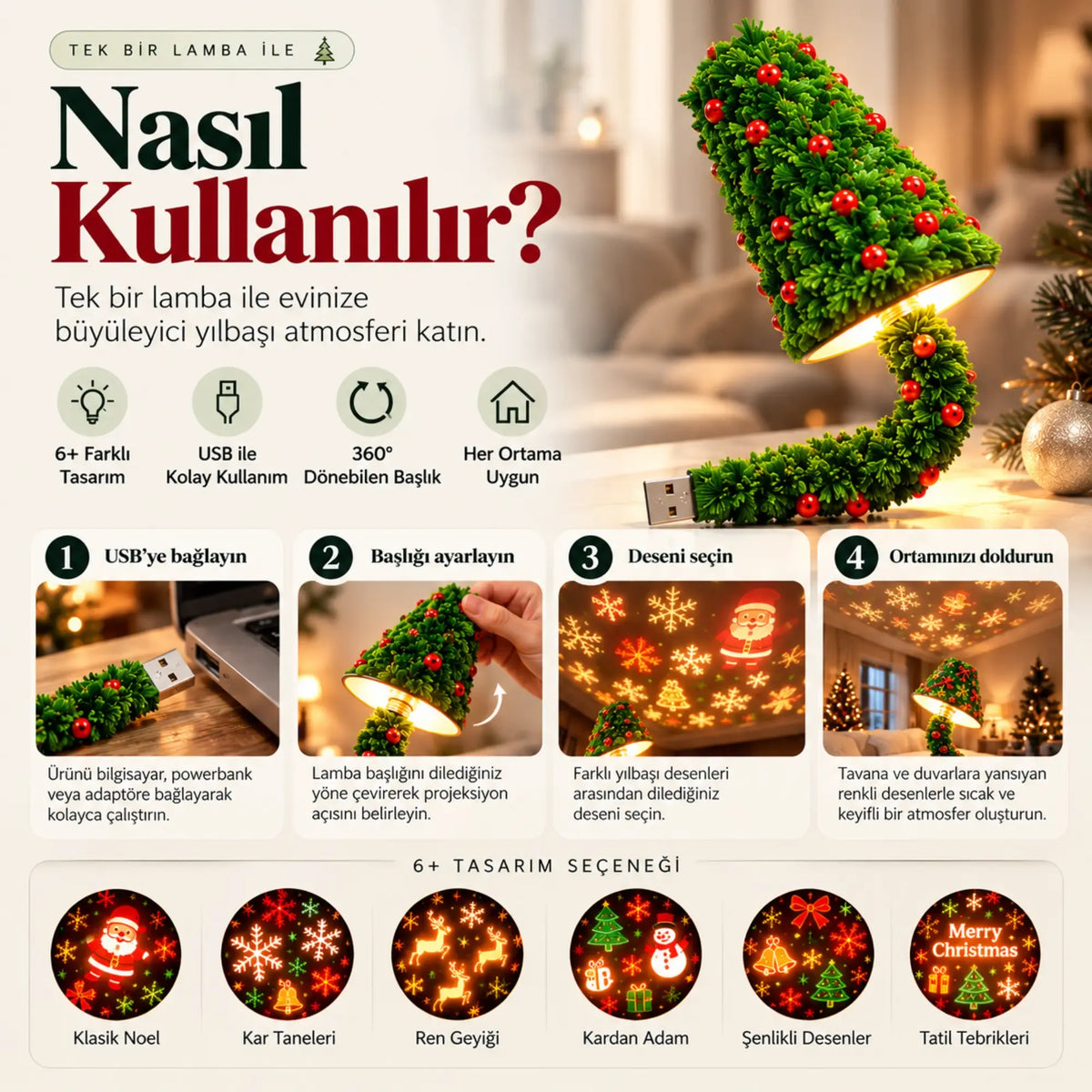 Mağazam neveflow Yılbaşı Projektör
